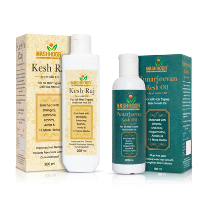 KESHRAJ OIL & PUNARJEEVAN OIL COMBO