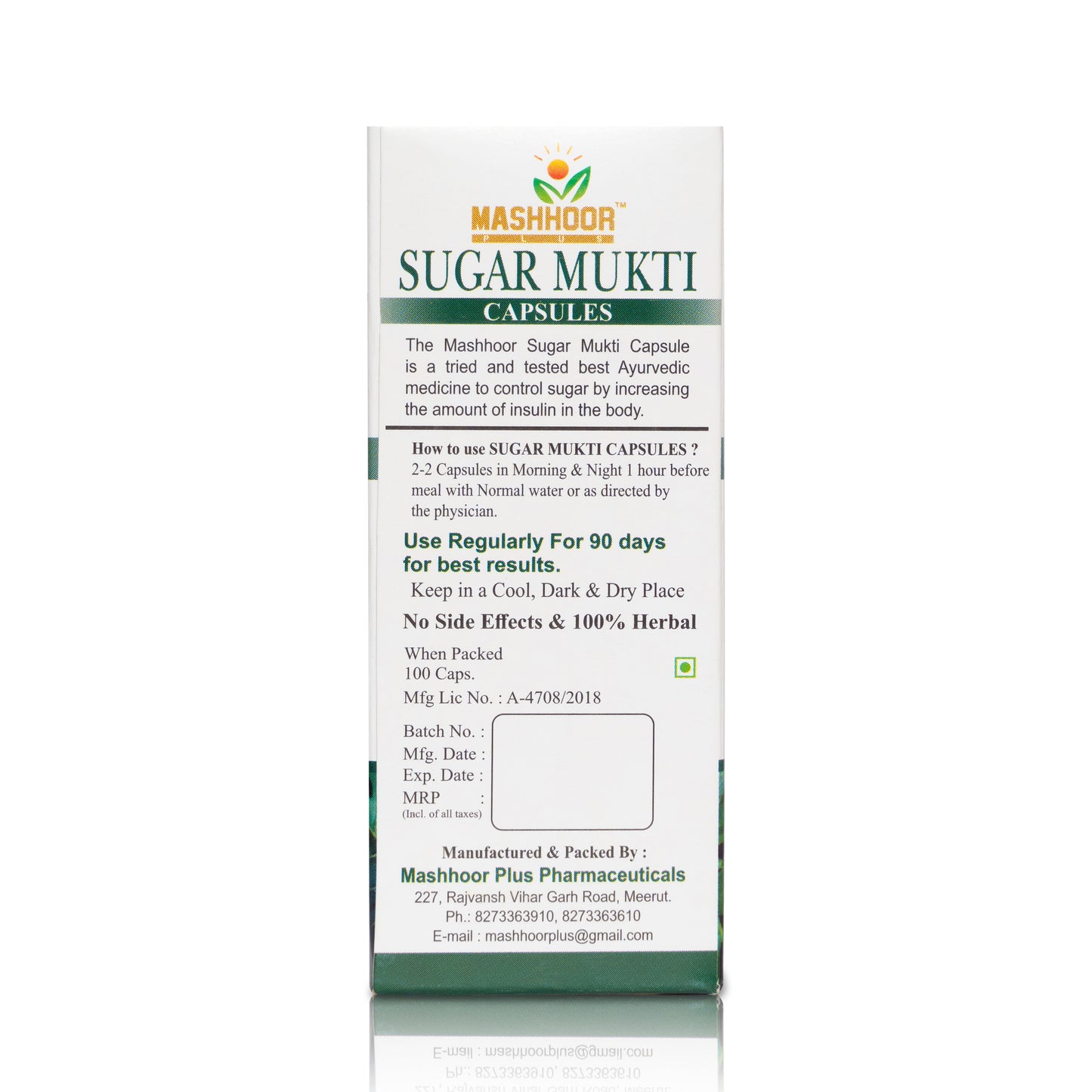 SUGAR MUKTI CAPSULE & SUGAR GO-M SYRUP