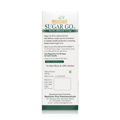 SUGAR MUKTI CAPSULE & SUGAR GO-M SYRUP