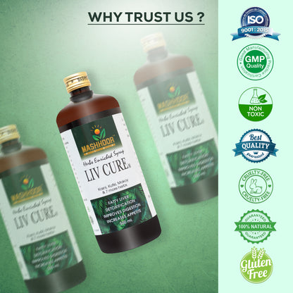 LIV CURE HERBAL SYRUP – LIVER DETOX & DIGESTION SUPPORT 500ML