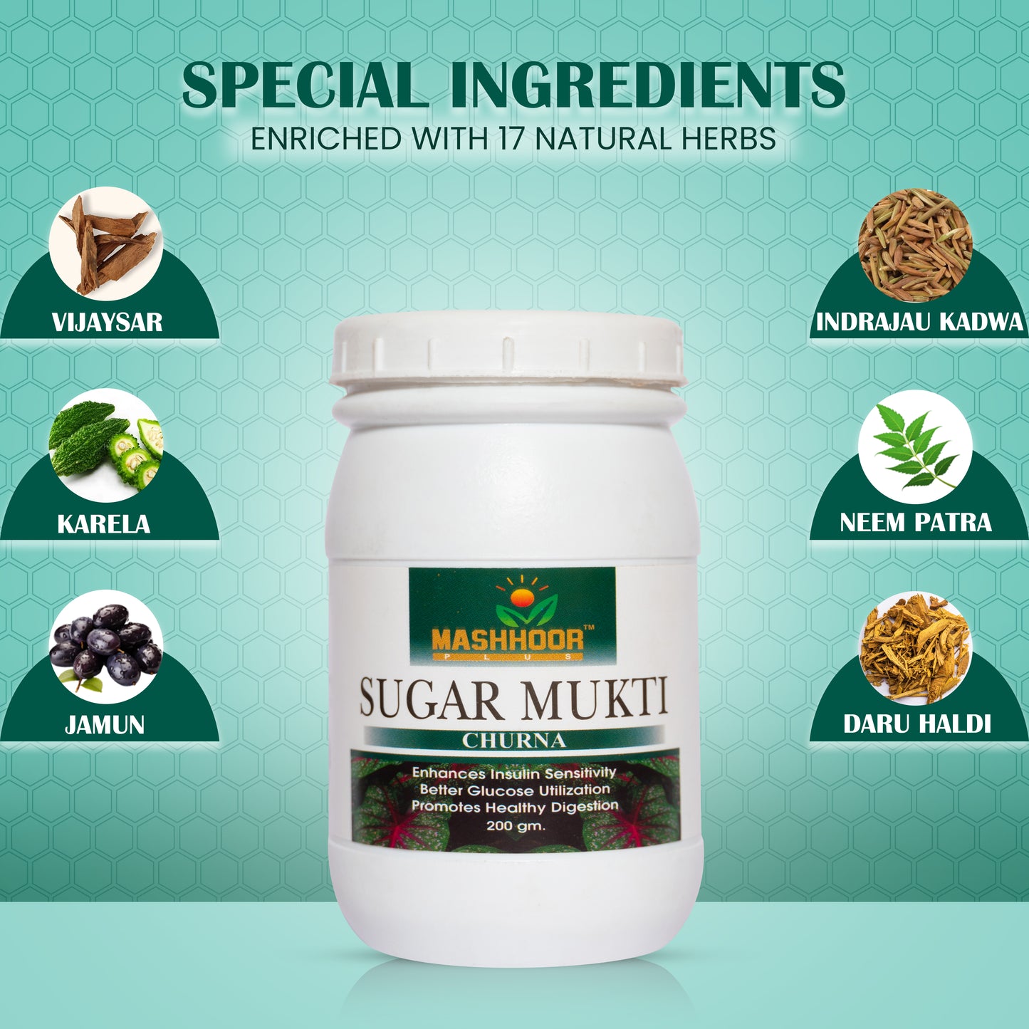 SUGAR MUKTI CHURNA + CAPSULE + SUGAR GO - M SYRUP
