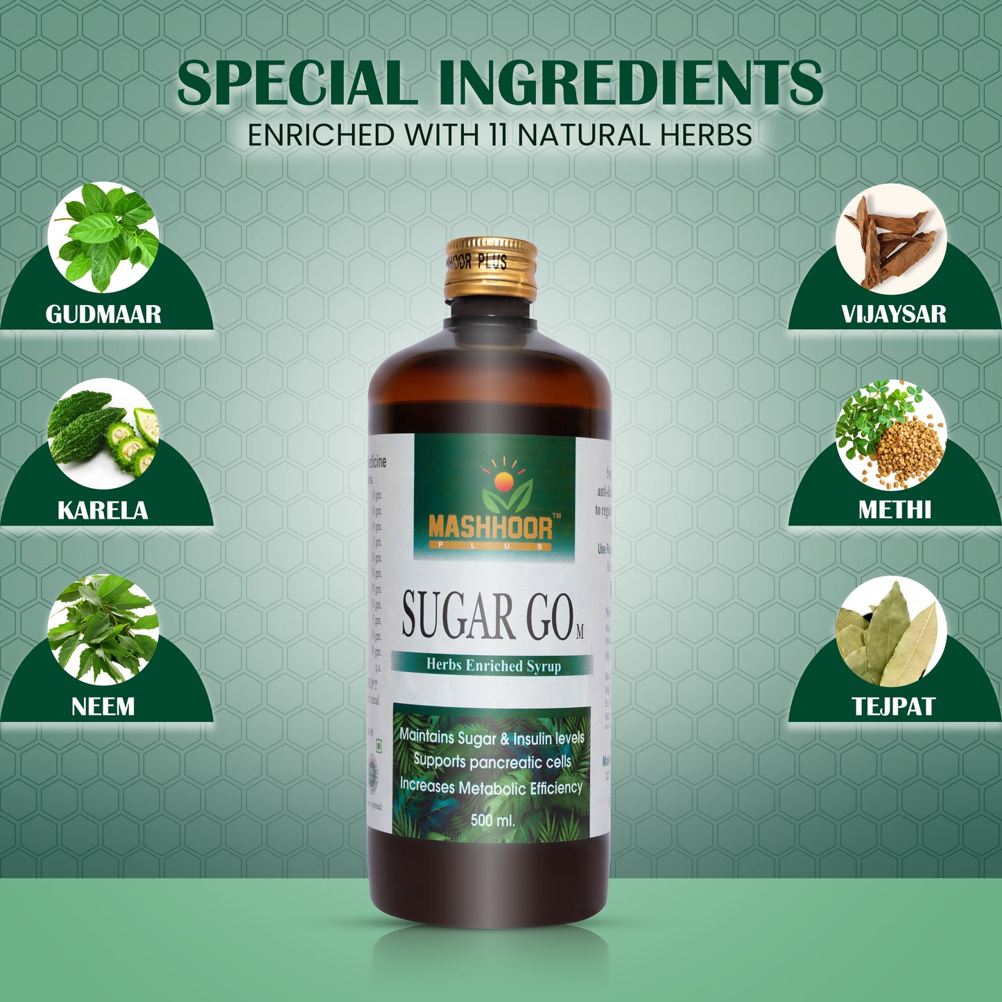 SUGAR MUKTI CHURNA + CAPSULE + SUGAR GO - M SYRUP