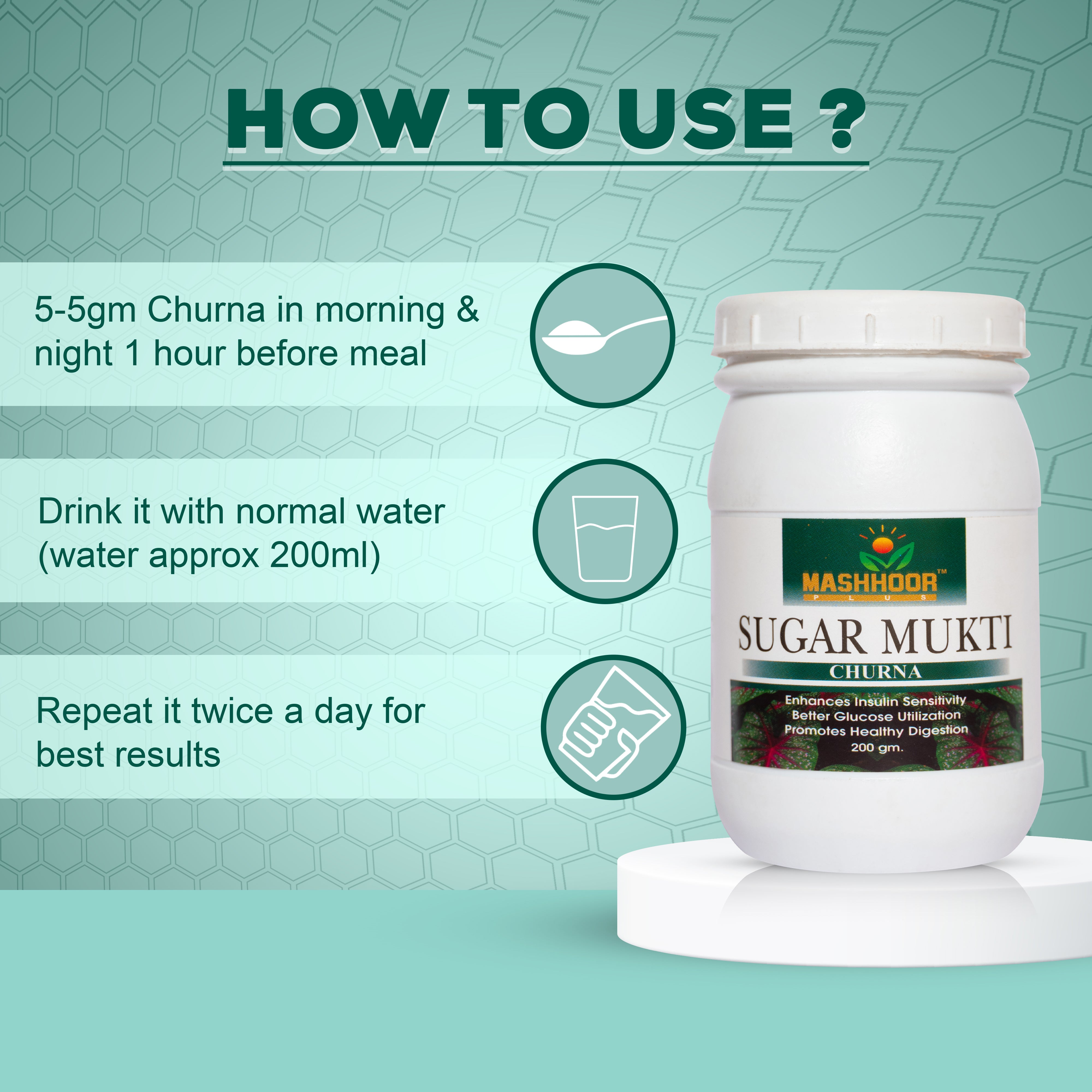 SUGAR MUKTI CHURNA + CAPSULES