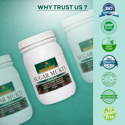 SUGAR MUKTI CHURNA + CAPSULE + SUGAR GO - M SYRUP