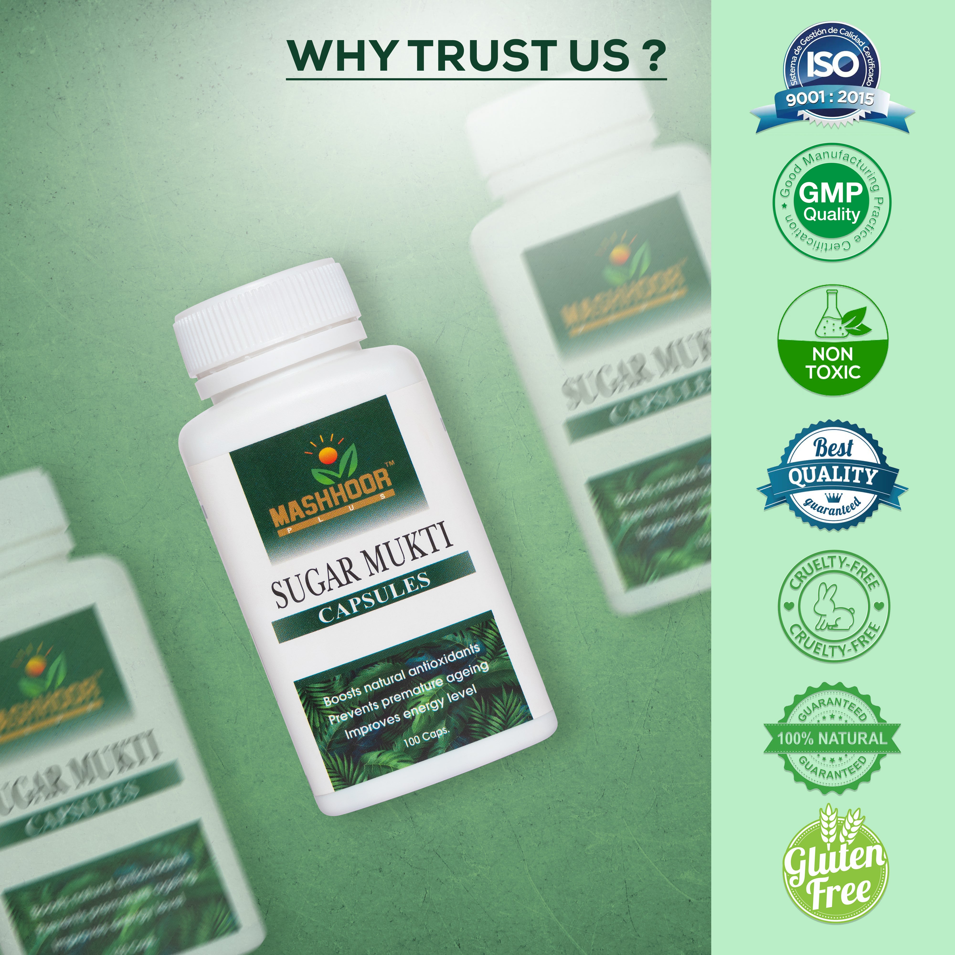 SUGAR MUKTI CHURNA + CAPSULE + SUGAR GO - M SYRUP