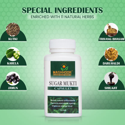 SUGAR MUKTI CHURNA + CAPSULE + SUGAR GO - M SYRUP