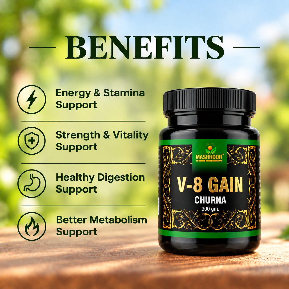 V-8 GAIN CHURNA 300GM